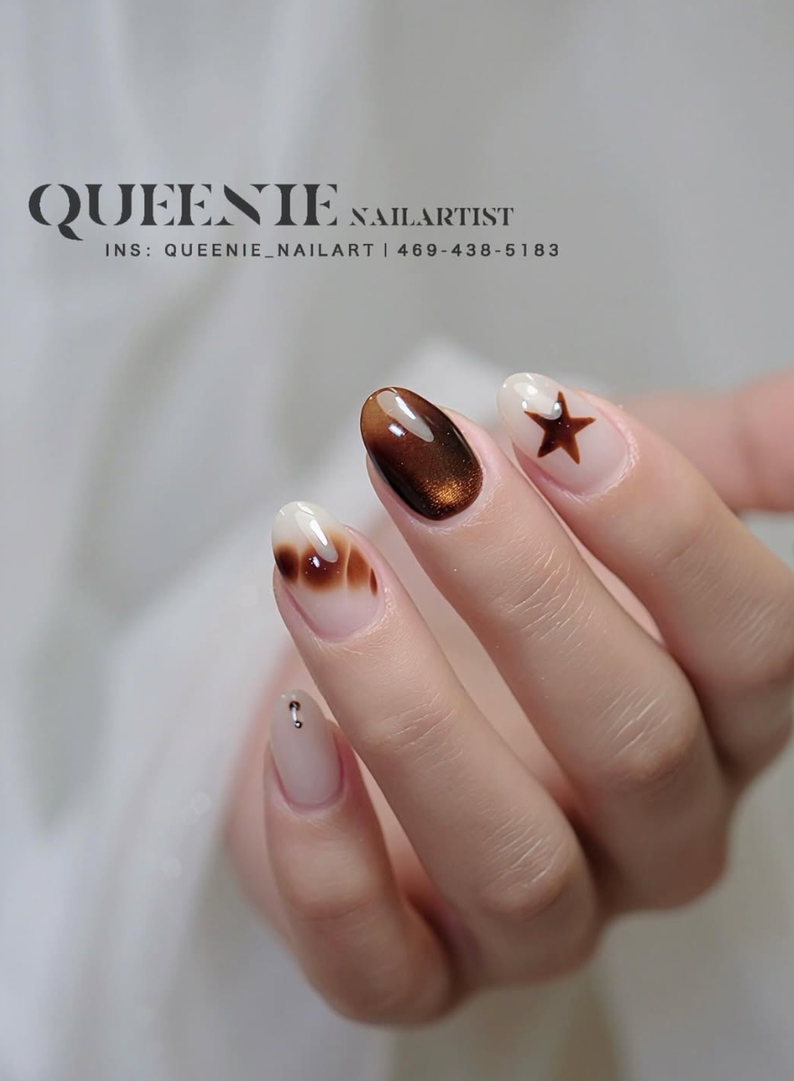 Japanese gel nail design Temple City CA