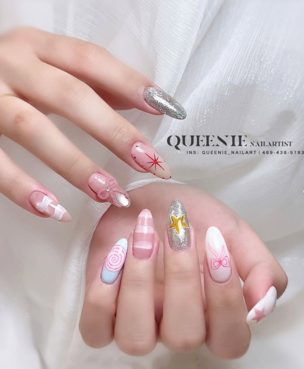Japanese nail art design - Queenie Nailart