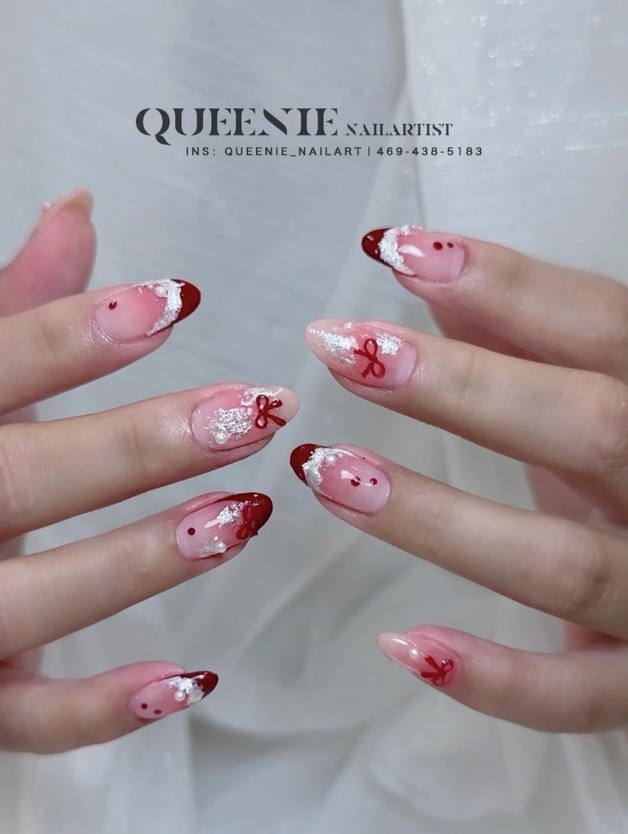 Custom nail design - Queenie Nailart Studio Temple City